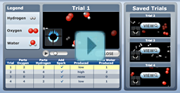 click to view a sample from the atoms & molecules module